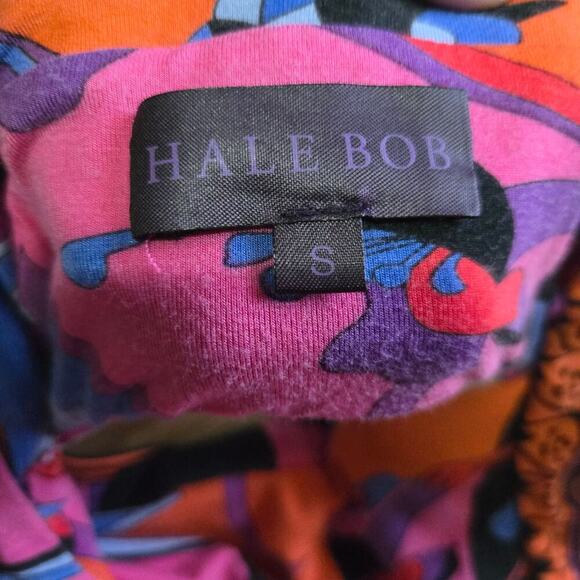 Hale Bob Vibrant Floral Maxi Dress S Cutout Back Boho Hippie Maximalist Sundress - Picture 7 of 10